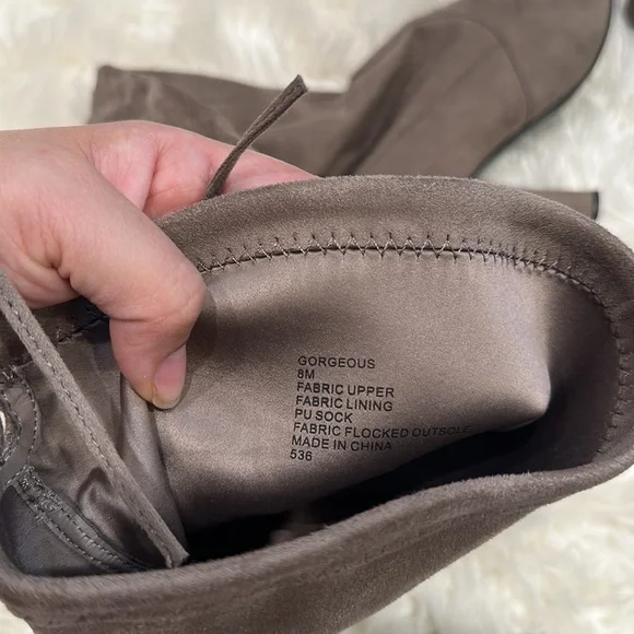 Steve Madden Taupe Over the Knee Boots Size 8 M - Picture 7 of 8